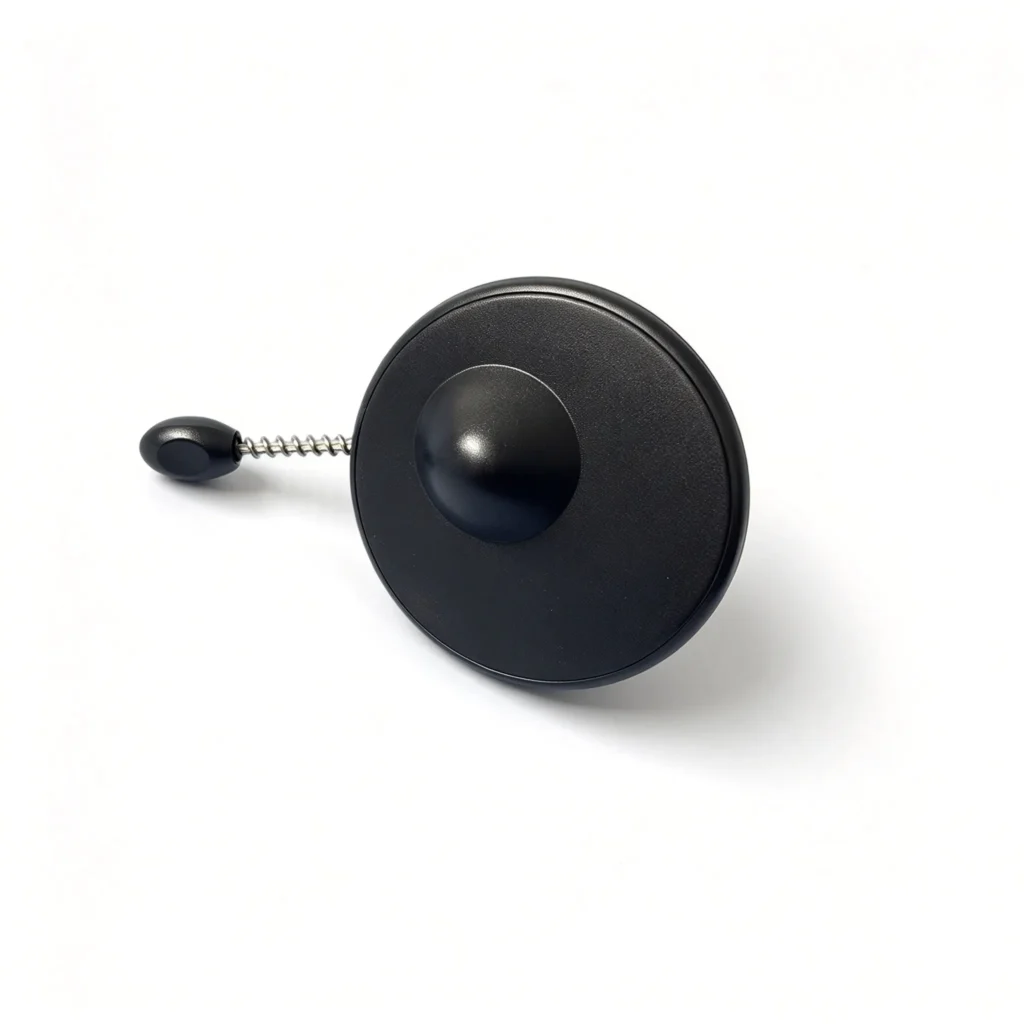 Lock structure close-up of AM 58khz wine bottle anti-shoplifting tag