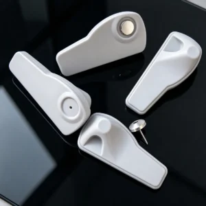 Lionyouge R6 Chip EAS & RFID Dual Frequency Hard Tag, UHF RFID clothing retail inventory counting anti-theft security tag