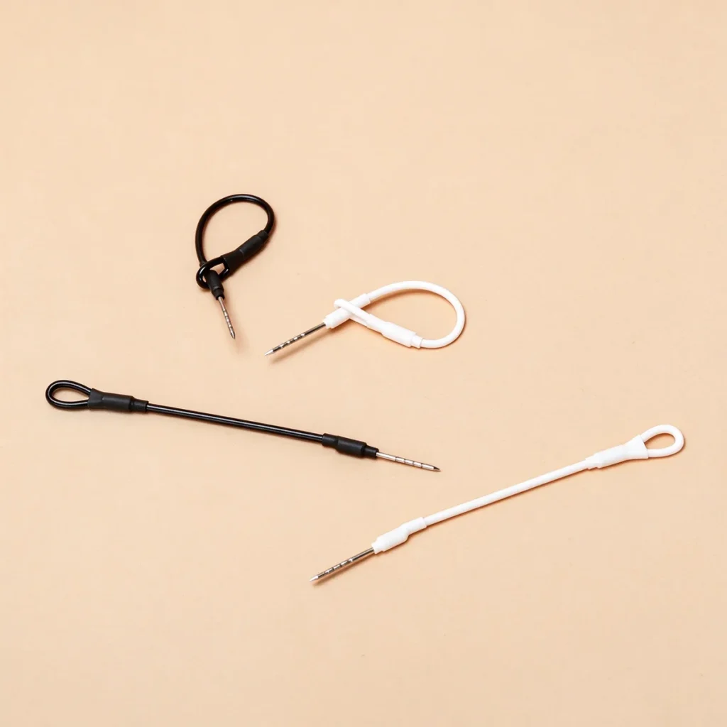 Dimension specification diagram of Lionyouge WS-I3002 security steel cable lanyard for EAS anti-theft tags