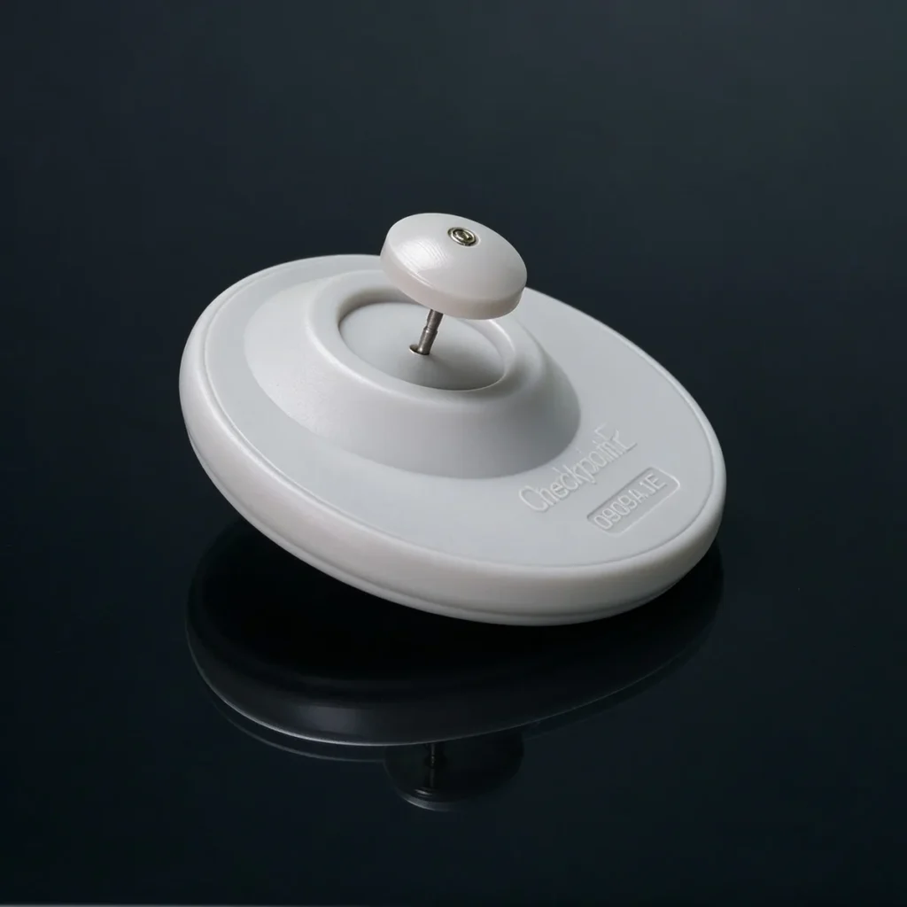 Solid lock core internal structure of Lionyouge WS-C102 eccentric round RF hard security tag